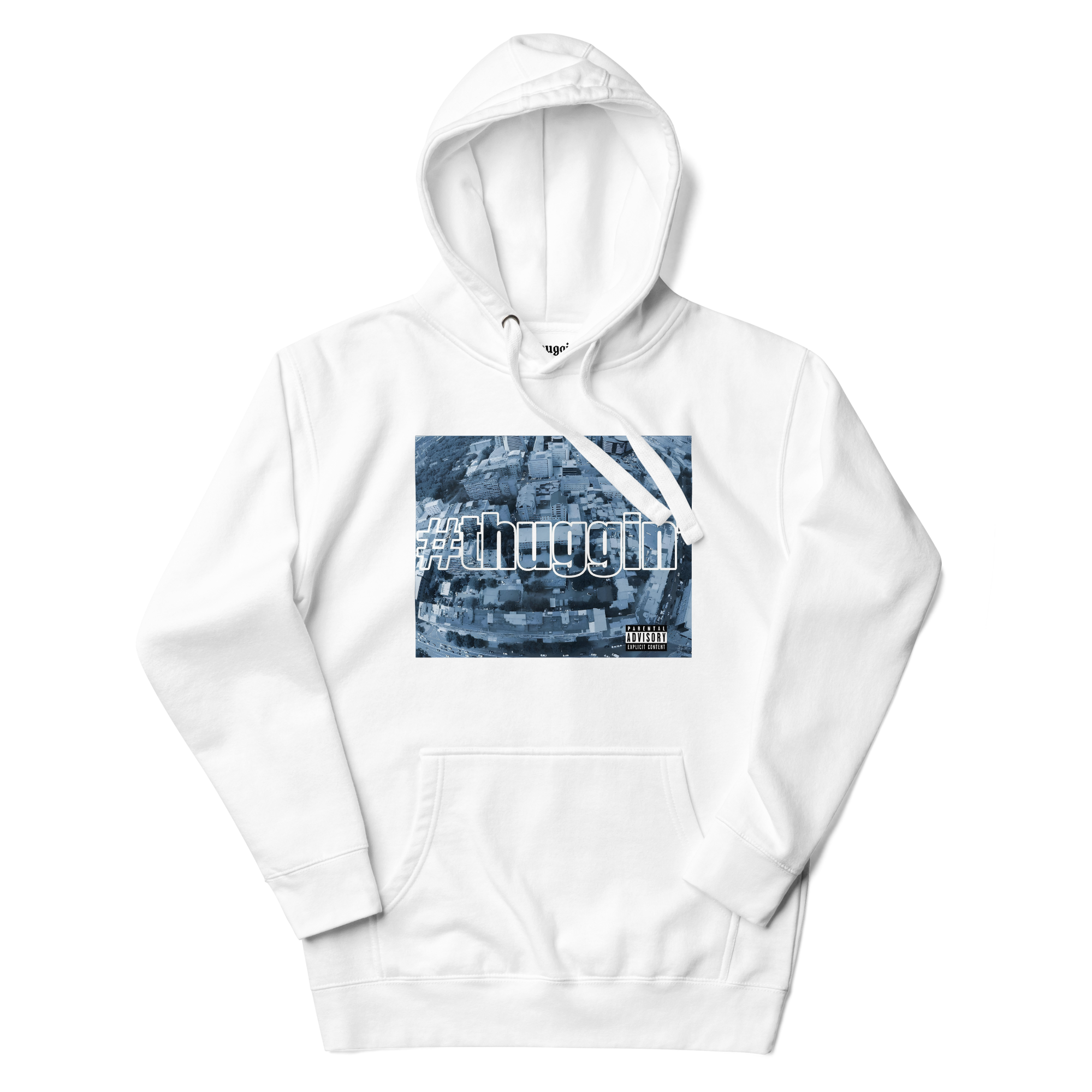 Thuggin White Hoodie