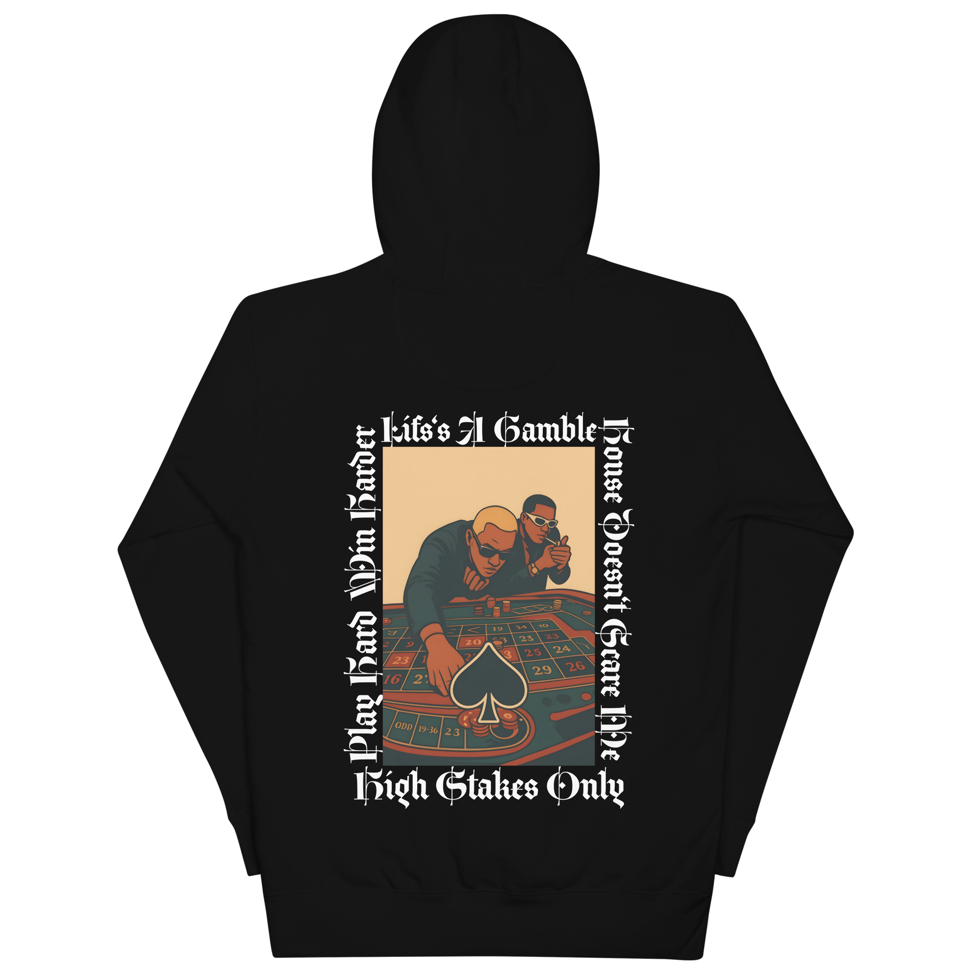 Casino Black Hoodie