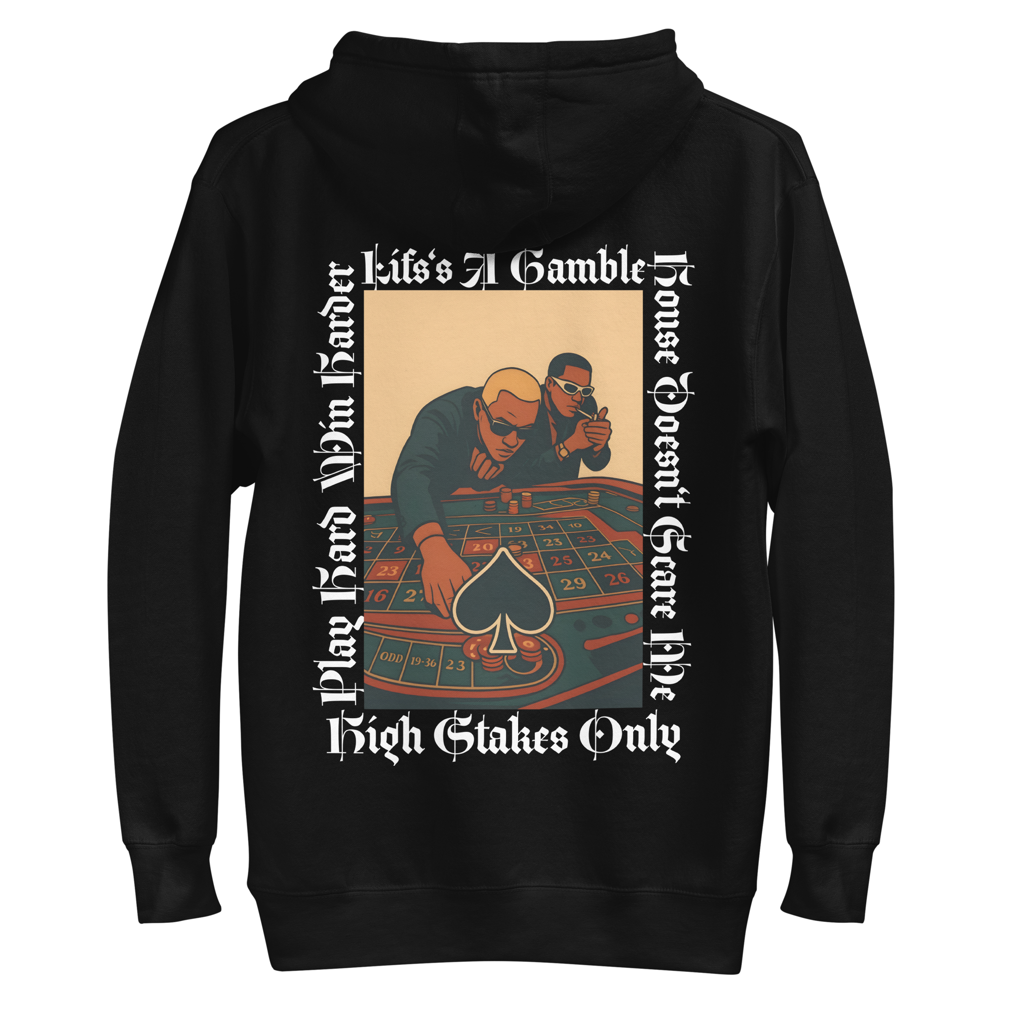 Casino Black Hoodie