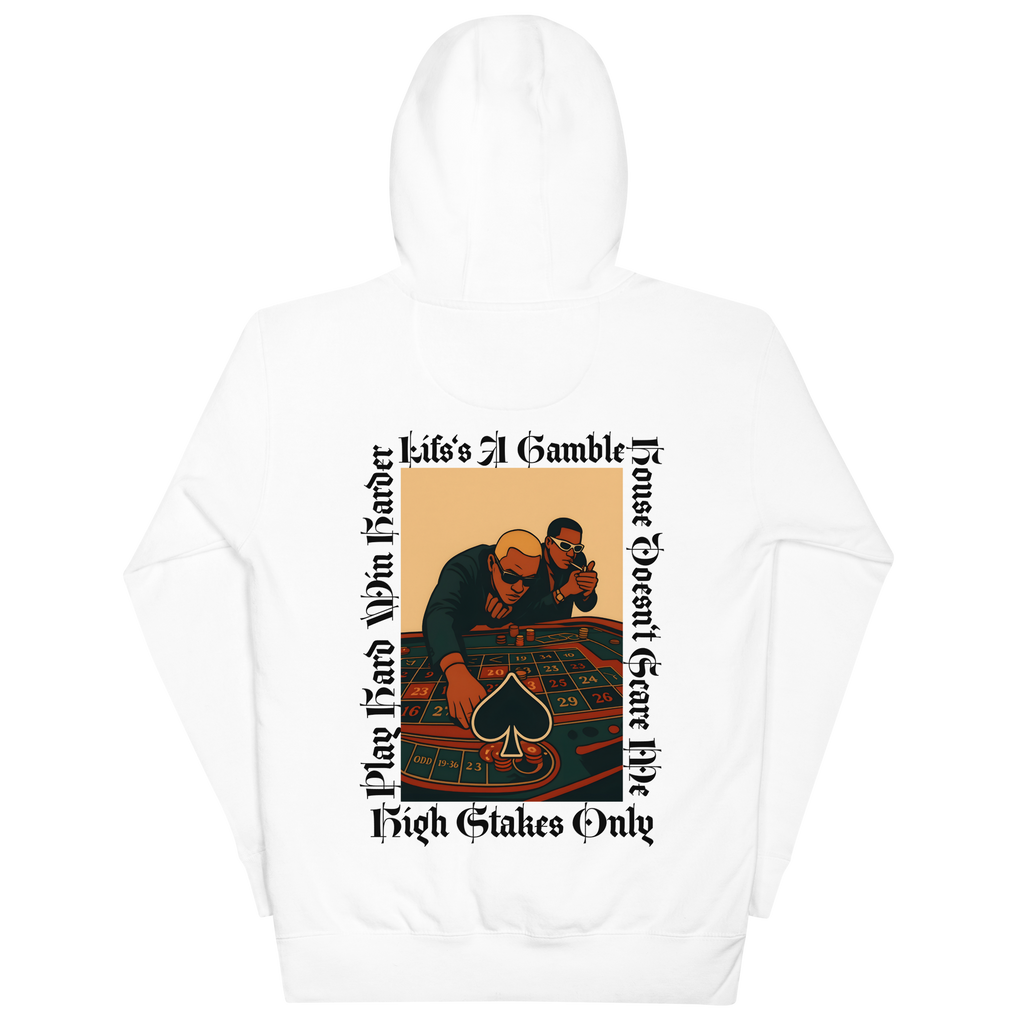 Casino White Hoodie