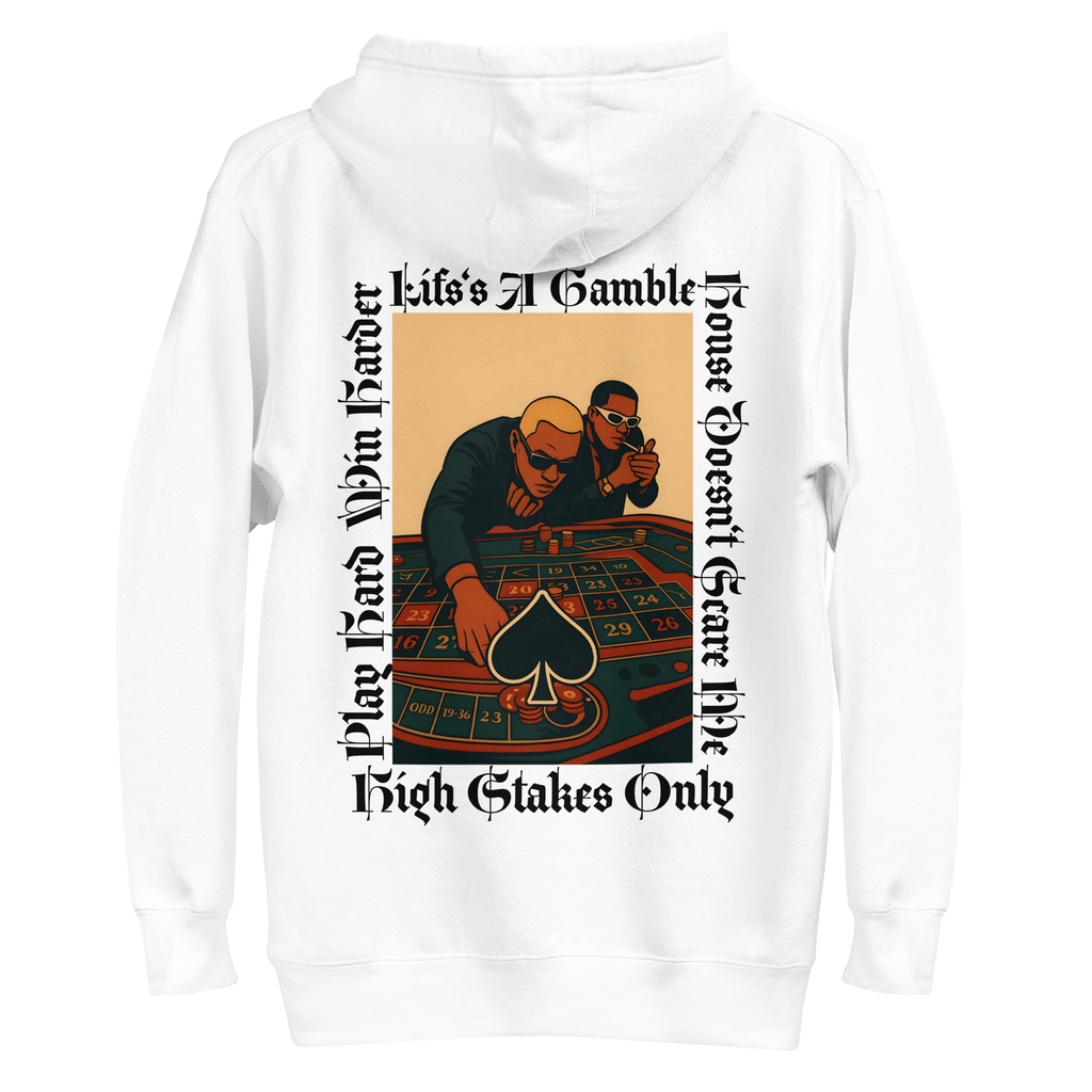 Casino White Hoodie