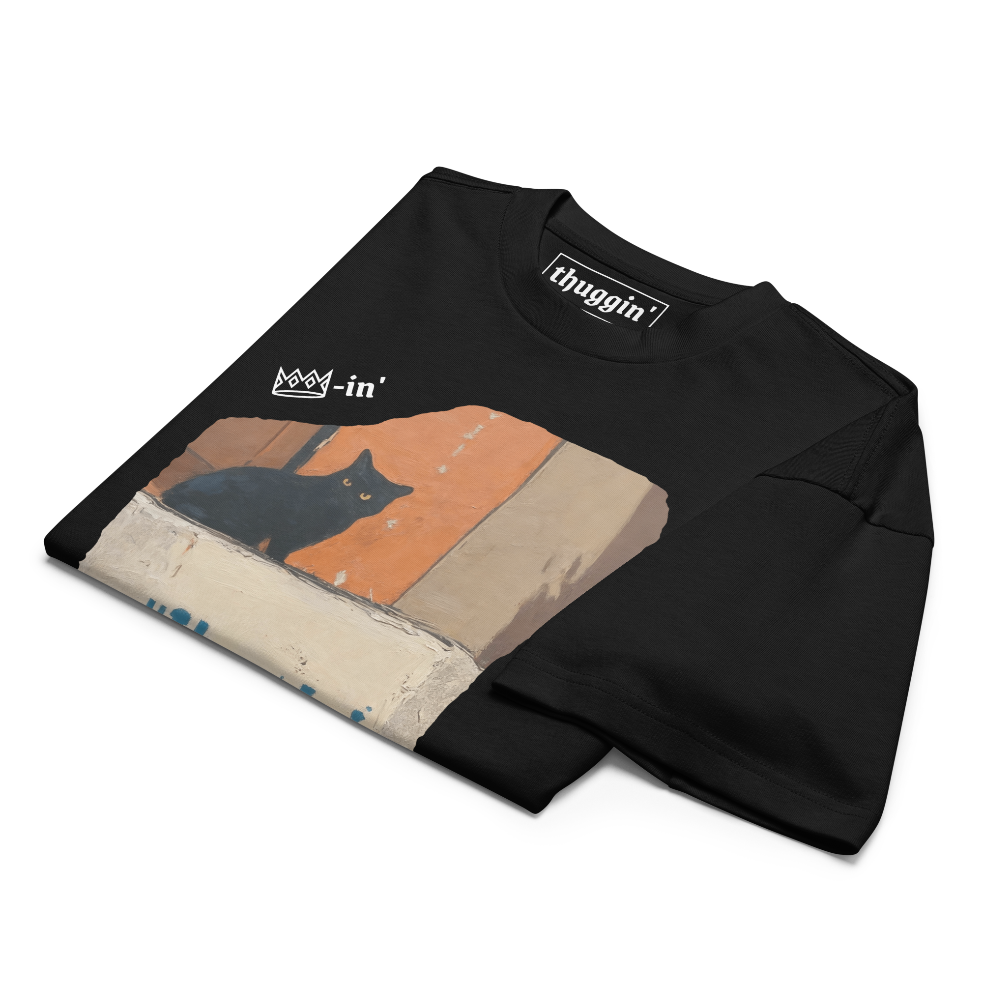 Cat Black T-Shirt