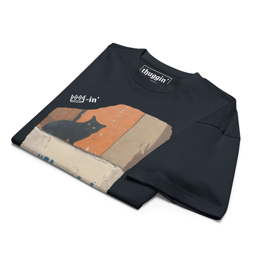 Cat Dark Blue T-Shirt