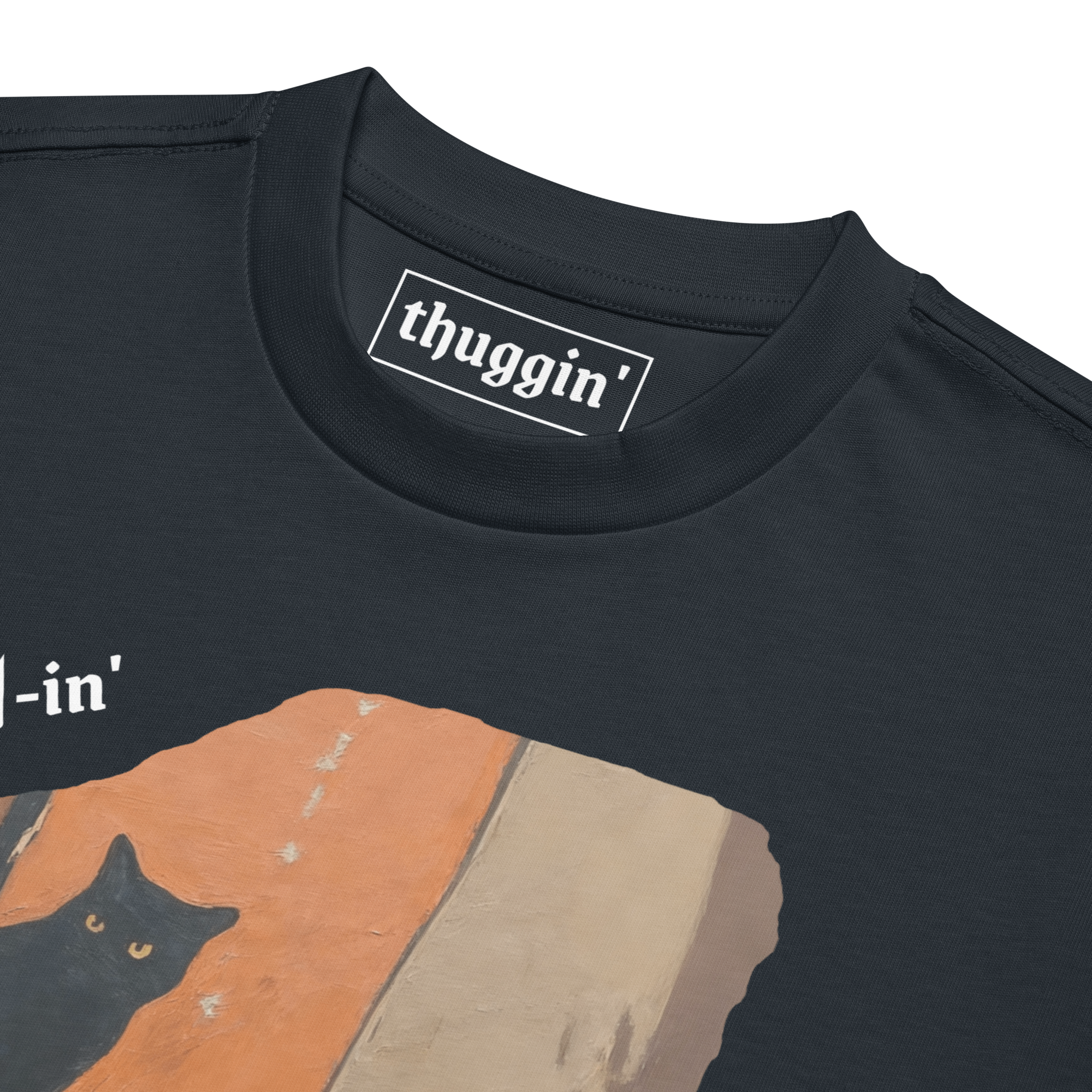 Cat Dark Blue T-Shirt